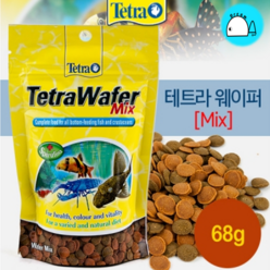 테트라 웨이퍼 믹스(wafer Mix) 68g 지퍼백 열대어사료 코리사료, 1개