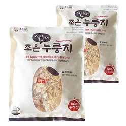 쌀눈쌀 누룽지1kg 1+1 쌀눈이 살아있는 영양가득 국산 가마솥 누룽지 특허도정 햅쌀사용, 1kg, 2봉
