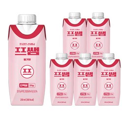 [단백질 31g] 파워풀엑스 프쌤 단백질 쉐이크 음료 딸기맛 250ml, 6개