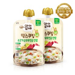 아이꼬야 맘스쿠킹 이유식 100g, 순두부찌개 진밥, 2개