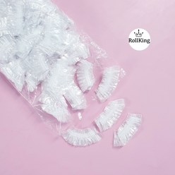 [롤킹]이어캡 염색 비닐 귀덮개 염색용 100개 비닐캡 일회용
