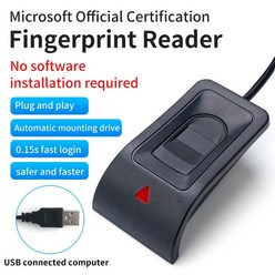 usb 지문스캐너 지문인식기 출퇴근 생체 지문 로그인 USB 리더 스캐너 모듈 장치 Windows 10 11 Hello 생, 01 Fingerprint Reader, Fingerprint Reader