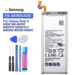 갤럭시 배터리 삼성 노트 8 용 EB-BN950ABE N950 SM-N950F N950FD N950U U1 N950W N950N N9500 3300mAh, 단일옵션, 08 EB-BN950ABE, 1개