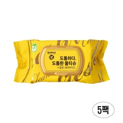 노브랜드 도톰한 100매 물티슈, 100개, 5팩