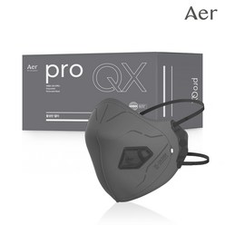 아에르 Pro QX200F (프로 큐엑스) 1급 방진마스크 1BOX (10개입) / 냄새제거용 활성탄 첨가/산업용 공사현장 분진 용접용, 아에르 PRO QX200F 1급 방진 (그레이), 10개입, 1개