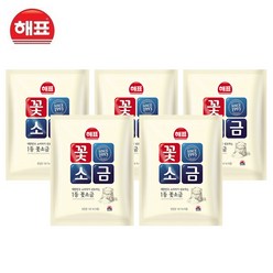 해표 꽃소금 500g, 5개