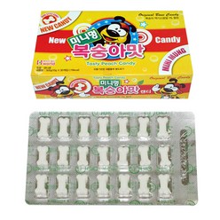 뼈다귀모양 미니멍캔디 - 복숭아맛 (30개입), 300g, 1개