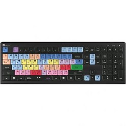 Avid NewsCutter용으로 설계된 Logickeyboard 백라이트 | 5단계 조명 키 | 내장 USB3 허브 | 윈도우 10/11과 호환 가능, Backlit Astra2