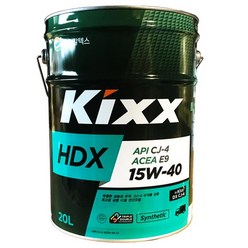 Kixx HDX 15W40 CJ-4 CK-4 중소형 대형 중장비 디젤 엔진오일 킥스 20L, HDX CJ-4 15W40(20리터), 20000ml, 1개