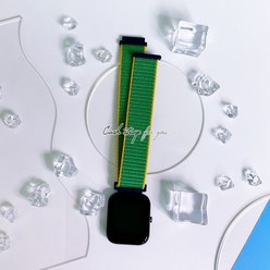 캐시워치2 캐시스트랩 캐시워크 연동 시계줄 커플밴드 20mm 스마트워치, 18 그린키위