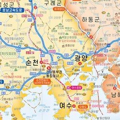대한민국 국내 우리나라 전국 여행 관광 고속 도로 지도