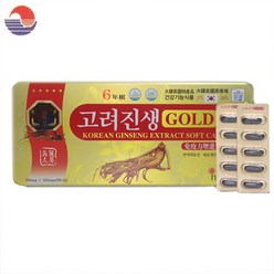 6년근 고려진생골드캡슐 120캡슐 인삼캡슐, 1개, 830mg