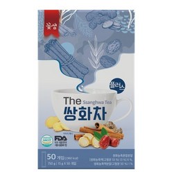 꽃샘 The 쌍화차 1+1 50T+50T 분말차 고형차, 2개, 750g(15g x 50개입)