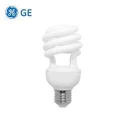 GE 삼파장 스파이럴 토네이도 EL 램프 20W 백색 E26베이스, 1개