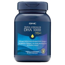 GNC 트리플 스트렝스 DHA 1000 오메가3 90정 Triple Strength Omega3, 1개