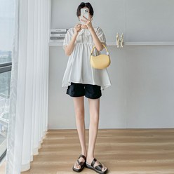 임부복 여름옷 세트 패션 한국판 루즈핏 스위트 셔츠 여름