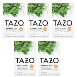 Tazo 타조 리프레쉬 민트 허브티 20티백 5팩(100입)