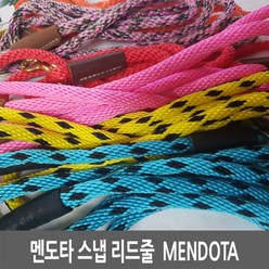 멘도타 스몰 스냅 리쉬 클래식 강아지 리드줄, 다크브라운