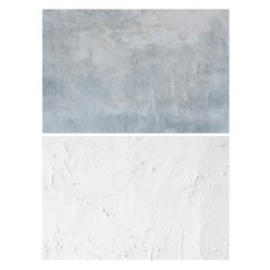 팬톤 컬러 양면 촬영용 대리석 배경지 사진 촬영 소품 모음 스튜디오201, 양면패턴 - F. 회색(흰페인트)벽, 1개