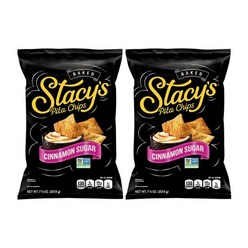 Stacys Cinnamon Sugar Pita Chips 스테이시 시나몬 슈가 피타 칩 스낵 7.33 oz (207.8g) 2봉지, 207.8g, 2개