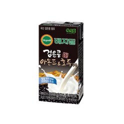 베지밀 정식품 검은콩과 아몬드호두 두유 190ml 72팩, 72개