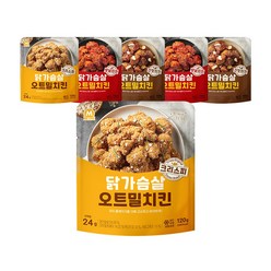 미트리 닭가슴살 오트밀치킨 3종 혼합, 120g, 6개