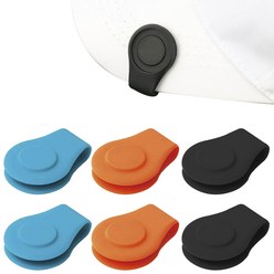지칸디 골프 양면 강력 모자 자석 클립 햇클립 실리콘 홀더 6p, 앤틱믹스6개(볼마커 미포함)