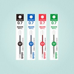 자바펜 0.7mm 셀렉트 유성 리필심 24개입, 초록