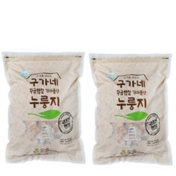 구가네식품 황금햅쌀 가마솥맛 누룽지, 3kg, 2개