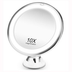 10배율거울 화장 메이크업 거울 10X 확대경 LED거울, 색상