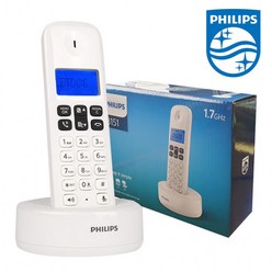 필립스151백색 선명한 통화음질 디지털 무선전화기