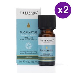 Tisserand Aromatherapy Eucalyptus Essential Oil 티저랜드 아로마 유칼립투스 에센셜 오일 9ml 2팩