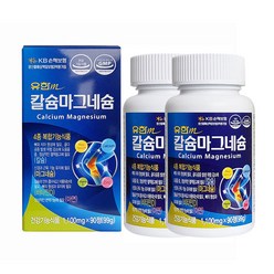 유한메디카 칼슘마그네슘 1100mg 180정, 90정, 2개