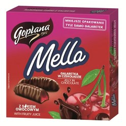 고플라나 멜라 goplana Mella 체리 젤리 초콜릿 Chocolate Glazed Cherry Jelly 190g, 4개