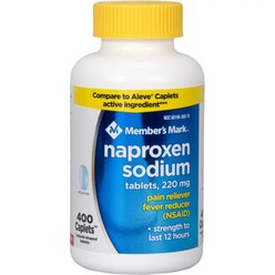 Naproxen Sodium Caplets USP 220 mg (NSAID) 400 Caplets