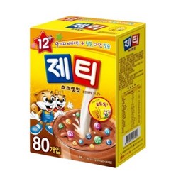 제티 초코스틱 80개입 핫초코 분말 초코렛맛