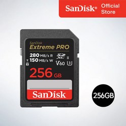 샌디스크코리아 공식인증정품 Extreme Pro 익스트림 프로 SDXC UHS-2 SD메모리카드 UHS-II V60 SDXEP 256GB, 256기가, 1개