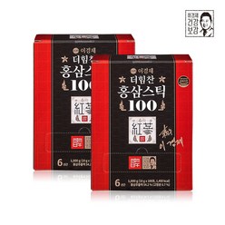 이경제 더힘찬 홍삼스틱 1박스(100포) 100일 대용량 실속형 국내산6년근홍삼 녹용 엑기스 하루한포, 200포, 2박스