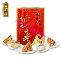 싱화로우 행화루 싱화루 중국 단오 음식 단오절 쫑쯔 쭝즈 전통 쫑즈 4맛 8개 절인 오리알 4개 1360g 선물포장
