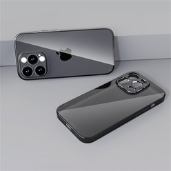 믹스MICS 1+1 아이폰 14 그레이 투명 케이스 젤리 범퍼 Plus Pro Max 플러스 프로 맥스 카메라보호 업그레이드 나노도트 유막현상방지