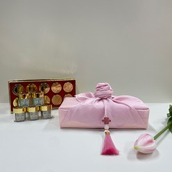 효도로 공진단 한약 용돈박스 기념일 감동 어버이날 추석 설날 선물 용돈 환케이스 박스 보자기 테슬장식, 10구 핑크