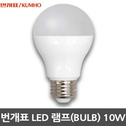 번개표 led 전구 램프 등 볼 구 할로겐 벌브 씨티, 번개표 LED전구형램프/BULB 10W(전구색), 1개