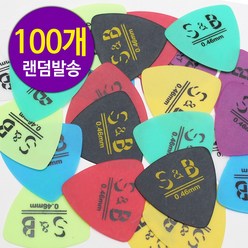 SB 카본 삼각형 기타피크 통기타 일렉기타 (100개), 100개