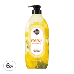 샤워메이트 블루밍 바디워시 프리지아 앤 자스민, 900g, 6개