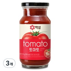 CJ 백설 토마토스파게티소스, 610g, 3개
