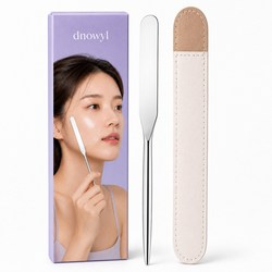 드노윌 메이크업 파운데이션 스파츌라 세트, 1세트, 실버