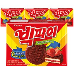 크라운 빅파이 딸기 216g x 4개