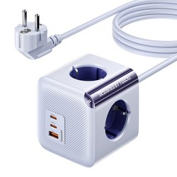 Toocki GaN PPS 3포트 2C1A 초고속 충전 4구 4000W 고용량 큐브 멀티탭