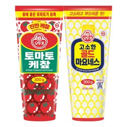 오뚜기 토마토케찹 300g+골드마요네스 300g(총 2개), 300g, 2세트