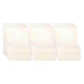투영디자인 레인보우 파스텔 편지지 12p + 봉투 6p 세트